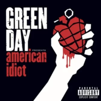 Okładka plyty Green Day. Tło jest jednolicie czarne. U góry z lewej strony widnieje wykonana wielkimi, drukowanymi, białymi literami nazwa zespołu. Napis „Green Day” jest rozmieszczony w dwóch linijkach, „Green” wyżej, „Day” niżej.